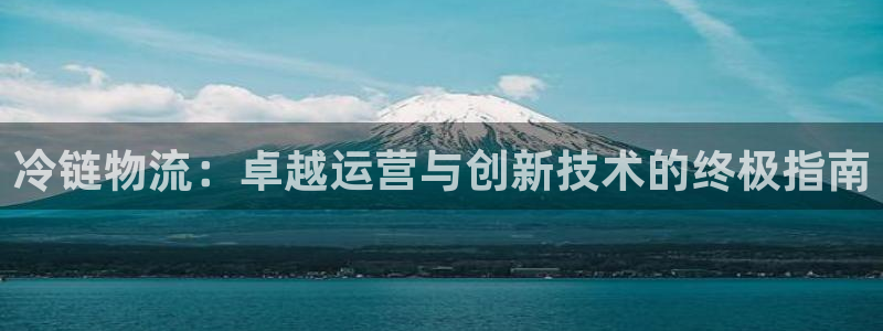 28圈平台注册：冷链物流：卓越运营与